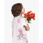 Maxi Blusa Ragazza Enylò in Fantasia Rose Rosa