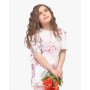 Maxi Blusa Ragazza Enylò in Fantasia Rose Rosa