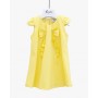Vestito Neonata Enylò in Giallo con Rouches
