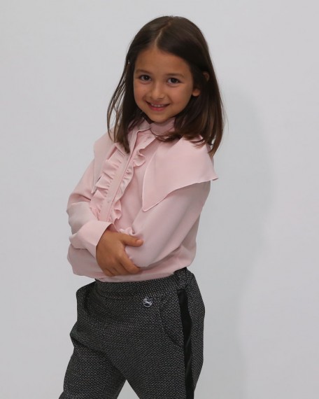 Pantalone Ragazza Enylò con Fasce in Pelle