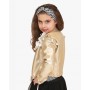 Giubbino Ragazza Enylò in Pelle Oro