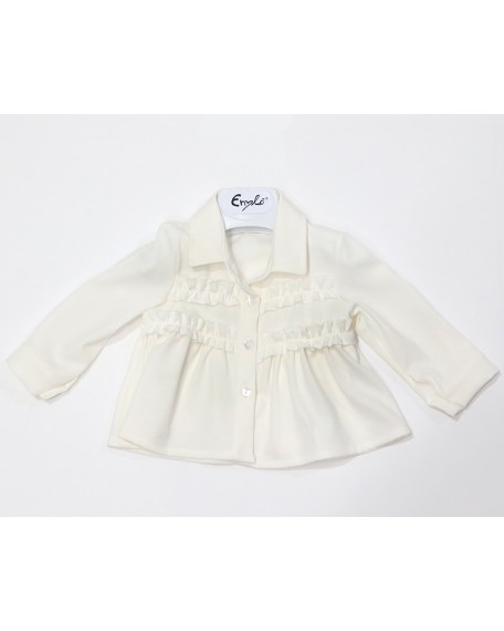 Camicia Neonata Enylò con Rouches