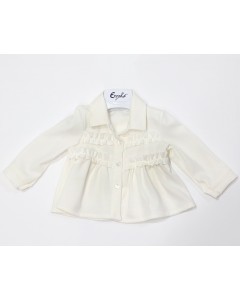 Camicia Neonata Enylò con Rouches