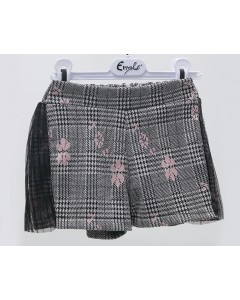 Shorts Neonata Enylò con Applicazione in Rete