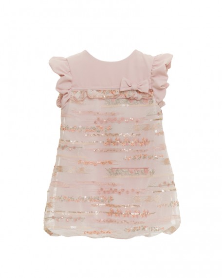 Abito Neonata con Tessuto Ricamato