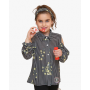 Camicia Ragazza Enylò in Georgette con Fantasia Quadri e Fiori