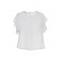 Blusa Baby Enylò con Carrè in Tulle Ricamato