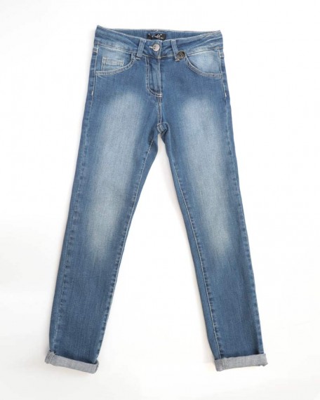 Pantalone Jeans Blu 5 Tasche Enylò