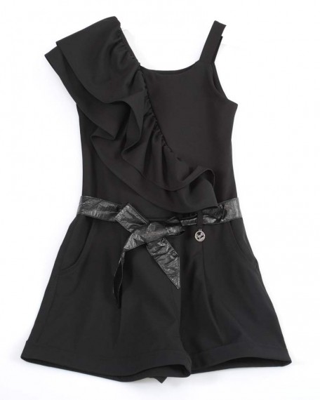 Tuta A Short Con Volan E Cintura Manocarta Enylò